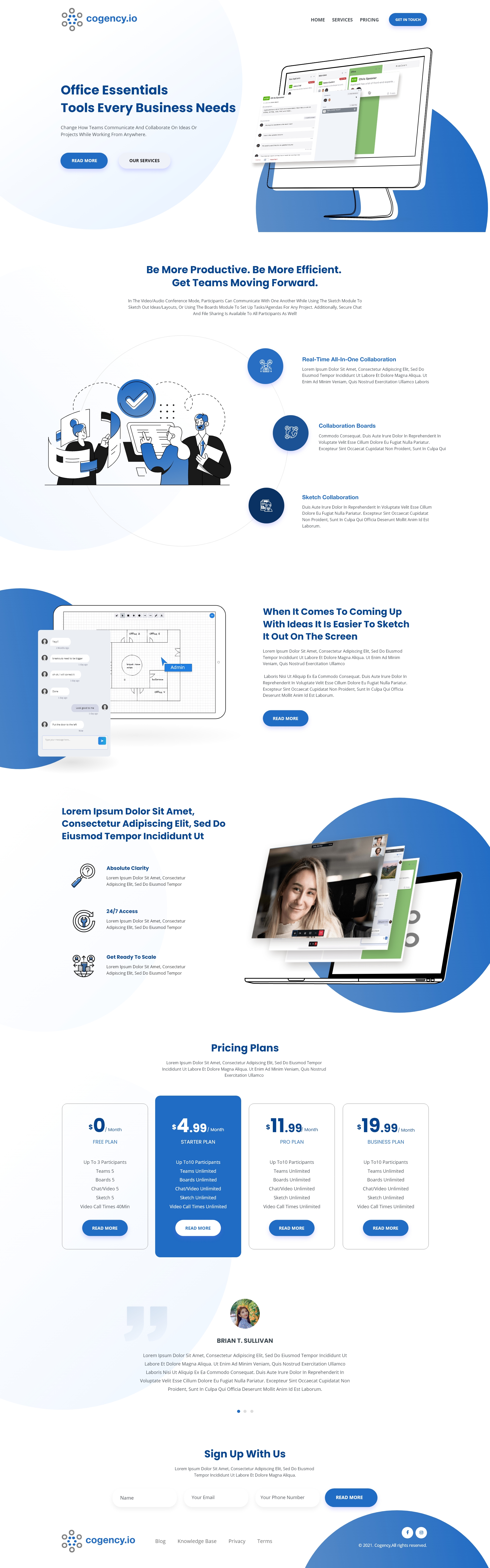 ZYVZEN Portfolio - Cogency - web, design Project